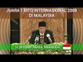 H. Mu'min 'Aenul Mubarok Juara 1 mtq internasional di malaysia 2008