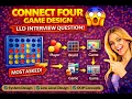 Connect Four Game Design LLD Interview Question Explained Step-by-Step