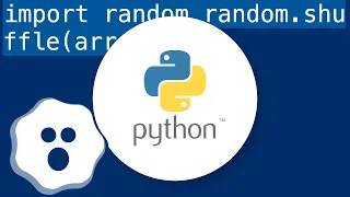 Shuffle an array with python randomize array item order with python