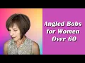Chic Timeless Angled Bob Hairstyles for Women Over 60