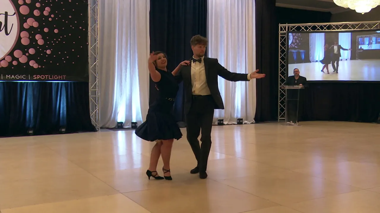 Spotlight New Years 2019 2020 Pro Am Novice Routine Timothy Nall with Ariel Peck