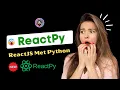 ReactPy Library Build UI in Python with ReactJS Features