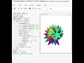 Colorful Stars in Python Turtle Library