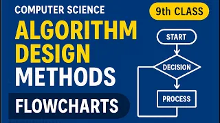 Algorithm Design Methods Flowcharts Part 1 9th Class Computer Science Chapter 7 Thinkode