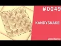 Zentangle Pattern KANDYSNAKE by Vicki Murray