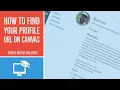 How to Find your Personal Profile Link on Canvas
