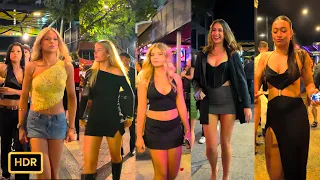 Australian Winter Nightlife on Brisbane QUEENSLAND AUSTRALIA 4K R