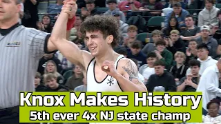 SJV s Anthony Knox Makes History 5th 4x NJ state champ def Nathan Braun 18-4 126 lb final
