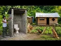 Building a septic toilet bringing home chickens to raise and preparing the clinic for operation