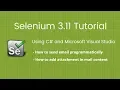 18 How to send email programmatically Selenium 2018 Tutorial C Visual Studio