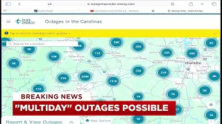 Power outages in the Upstate western NC continue into Saturday