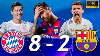 Messi S Nightmare Bayern Munich Dismantle Barcelona 8 2 Champions League 
