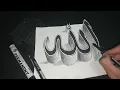 Download Lagu KALIGRAFI 3 DIMENSI LAFAD ALLAH #kreatif #kaligrafi #3d #drawing