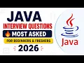 Most Asked Java Interview Questions 2026 Freshers Preparation Beginner Java Basics Telugu