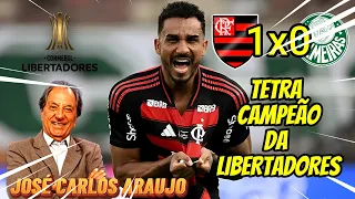flamengo 1 x 0 palmeiras commentary by jos carlos ara jo libertadores final 2025 