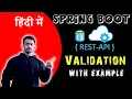 Spring Boot REST API Validation With Example HINDI CODEMYTH