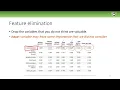 Data quality and preprocessing 3 Dimensionality reduction