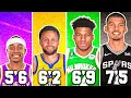 BEST NBA PLAYER FROM EACH HEIGHT