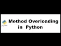 Python Bangla Tutorials 55 Method Overloading