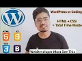 WordPress vs HTML CSS Custom HTML Website or WordPress