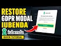 How to restore GDPR modal styling in iubenda - Quick Tutorial