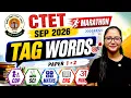 CTET 6 SEP 2026 Tag Words Marathon CTET CDP Science Maths Eng Hindi Pedagogy Tag Word Marathon