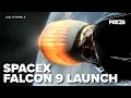 Lagu SpaceX Flacon 9 launches from Vandenberg with 27 Starlink satellites