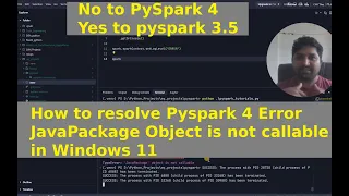 Fixing PySpark JavaPackage object is not callable Error in PySpark Complete Guide