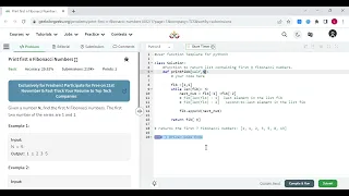Print first n Fibonacci Numbers in python using while loop code-1
