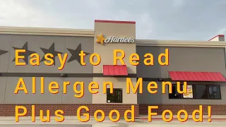 Hardee s Has an Easy To Read Allergen Menu Plus Their Food is Delicious