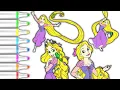 Tangled Disney Princess Rapunzel Coloring Pages