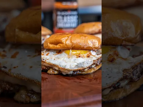 Mix up your breakfast menu with these delicious Breakfast Burgers on the Blackstone Griddle!