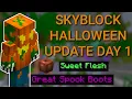 How To Get GREAT SPOOK BOOTS and SWEET FLESH Quick Guide - HYPIXEL SKYBLOCK HALLOWEEN UPDATE