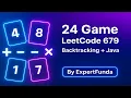 24 Game LeetCode 679 Backtracking Explained