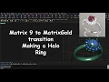 MatrixGold Halo Ring