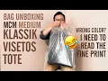 Bag Unboxing MCM Medium Klassik Visetos Tote