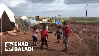 مخيمات تصارع الرياح والمطر في ريف إدلب 