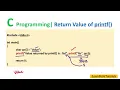 Return value of printf function C Programming GATE 2021