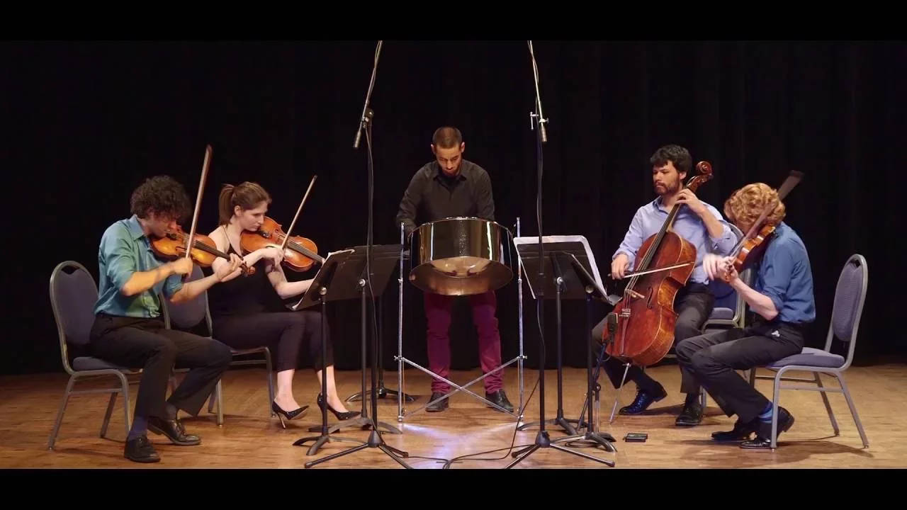 Andy Akiho: In/Exchange (Friction Quartet; Andy Akiho, steel pan) Andy Akiho: In/Exchange (Friction Quartet; Andy Akiho, steel pan)