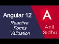 Angular 12 tutorial Reactive form Validations