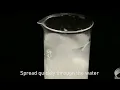 What is the chemical reaction of adding water to hydroxypropyl methylcellulose