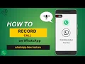 Download Lagu How to record Whatsapp Calls | Whatsapp Call Recording