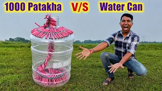 1000 Mirchi patakha vs water can #ramcharan110 #experiment 