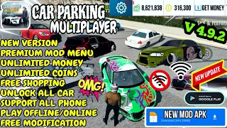 UPDATE CAR PARKING MULTIPLAYER MOD APK V4 9 2 New 2025 UNLIMITED MONEY FREE CARS SPEED HACK 