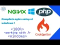 100 Working Guide NGINX Server Setup on Windows for PHP CodeIgniter with Full Documentation