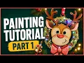 DIY Lighted Reindeer Door Hanger Painting and Assembly Tutorial Part 1