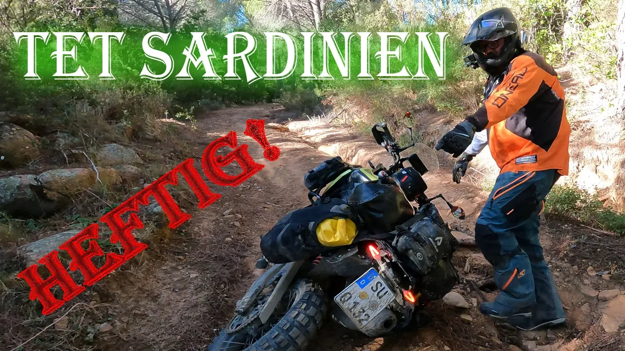 Offroad Tour auf dem TET, Sardinien im November, grenzwertige mit schweren Reiseenduros