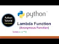 Lambda function in python Lambda in python examples Filter map reduce functions