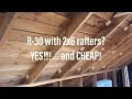 Getting R-30 in an attic suite with 2x6 ceiling rafters
