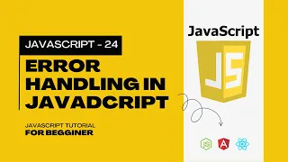 24 Error Handling Tutorial in JavaScript Custom Error class in JavaScript